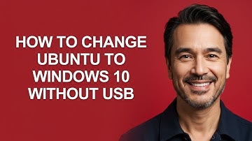How to Change Ubuntu to Windows 10 Without Usb - KevinHowTo