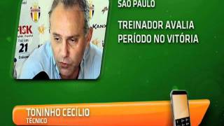 Terra TV: Toninho Cecílio diz que Vitória errou ao lhe contratar