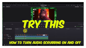 How To Have Audio While Scrubbing Throuigh Timeline Davinci Resolve \ Audio Scrubbing