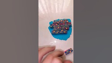 Colourful Polymer Clay design | Easy Polymer Clay slab using an Extruder | #diy #design