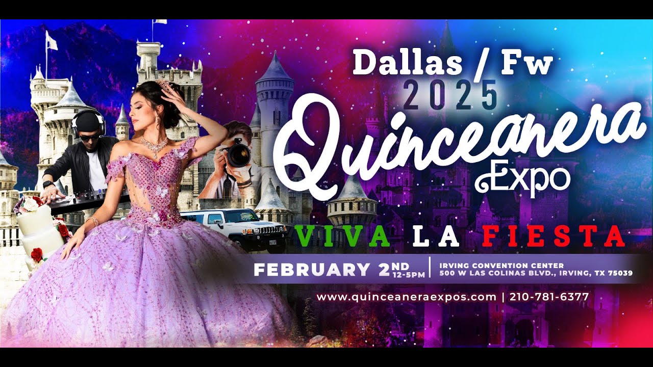 Dallas Quinceanera Expo Febrero 2nd 2025 comercial