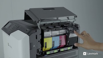 Lexmark C4150 - Replacing a Toner Cartridge