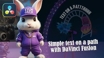 How to Animate Text Along a Path in DaVinci Fusion (Text on a Roller Coaster?! )