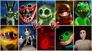 Poopy Playtime VS JoyVille VS Playtown VS Zoonomaly VS Granny Remake - JUMPSCARES Comparison 💀
