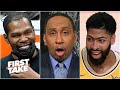 Stephen A. predicts Nets vs. Lakers in the NBA Finals if both teams stay healthy | First Take