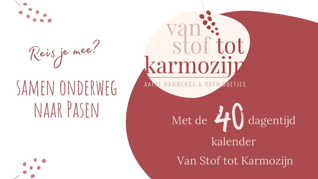 Trailer 40 dagen tijd kalender 2024 | Reis mee naar Pasen | Van Stof