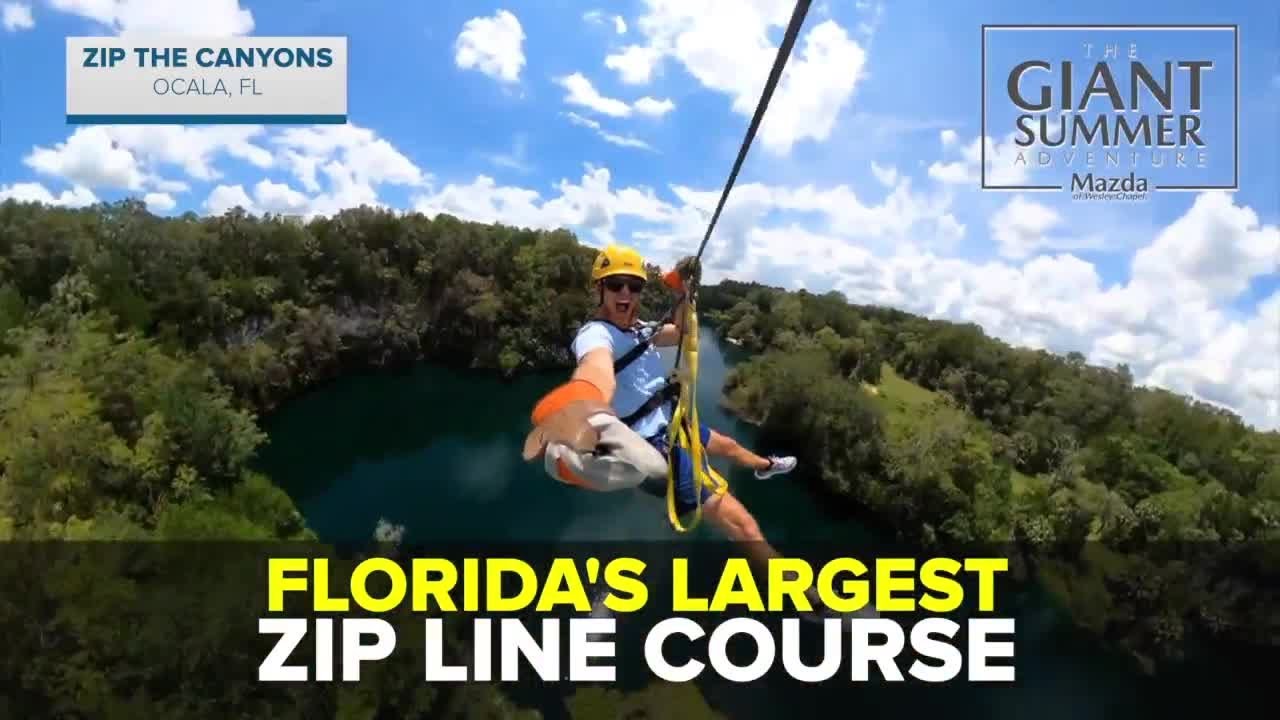 Florida S Largest Zip Line Course Zip The Canyons Giant Summer Adventure Youtube Florida S Largest Zip Line Course Zip The Canyons Giant Summer Adventure Youtube