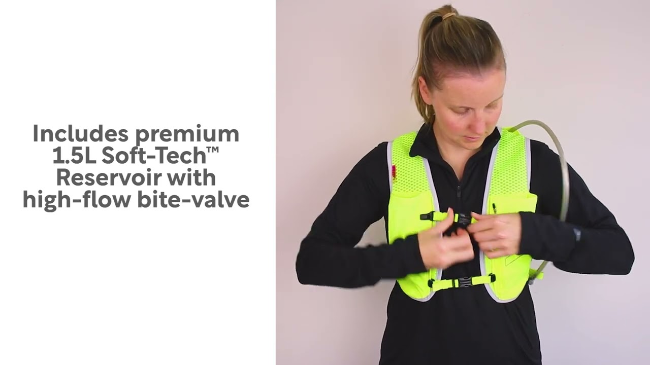 Preview of Amphipod RunBright PureRun 1.5-Liter Reservoir Hydration Vest Video