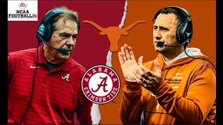 2023 CFB Texas At Alabama Simulation ( NCAA 14 Updated Rosters)