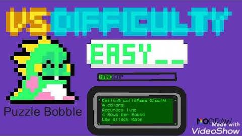Puzzle Bobble Screen (MODE: VERSUS / DIFFICULTY: EASY)