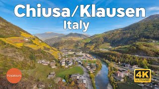 Chiusa/Klausen - A Fairytale Village in the Italian Alps - Walking Tour (4K UHD)