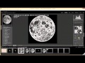 How to edit the full moon in Lightroom to pull out detail