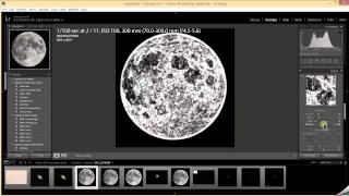 How to edit the full moon in Lightroom to pull out detail