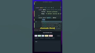 👨🏻‍💻 Entendendo a requisição POST com a biblioteca Axios HTTP #axios #axioshttp #ajax #javascipt