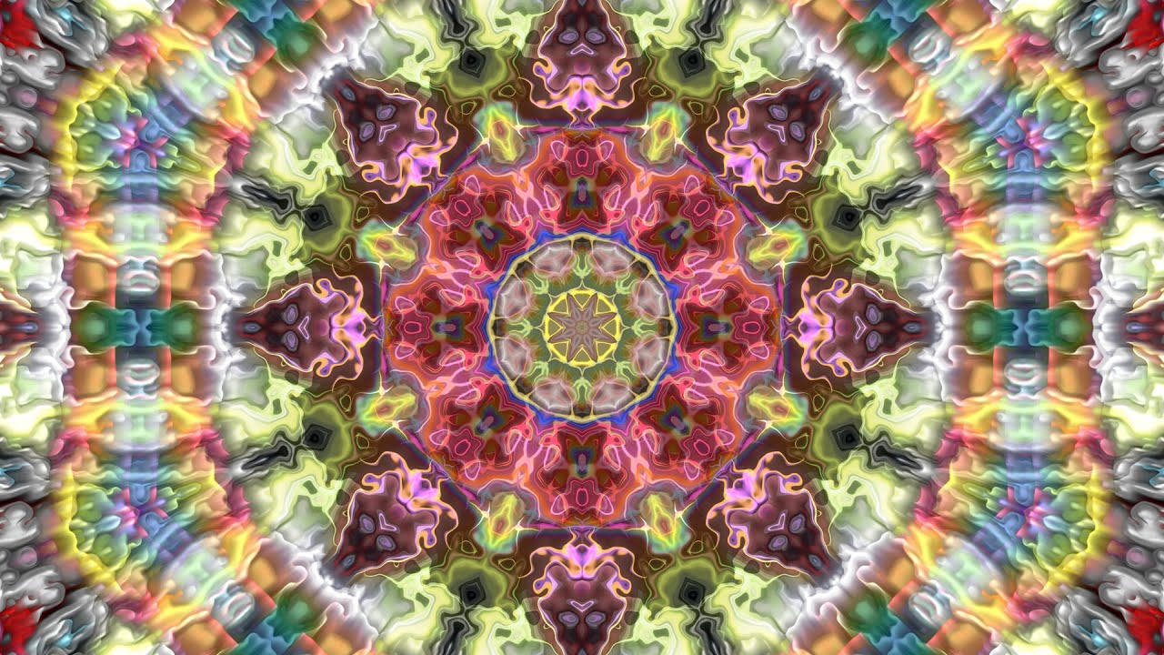 3 HOUR DREAMY Kaleidoscope VISUAL art ~ Symmetry Video - YouTube