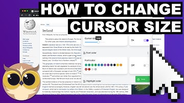 How to change cursor size on websites | Helperbird