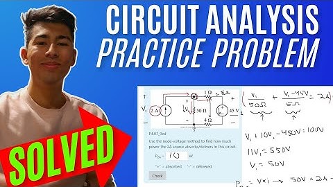 Intro to Circuit Analysis | Ch.4 - Techniques of Circuit Analysis | Q.6: Use the node-voltage met...