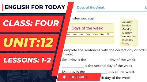 Class 4 English | Unit-12 | Lessons : 1-2 | tir education | class four english