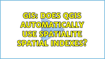 GIS: Does QGIS automatically use spatialite spatial indexes?