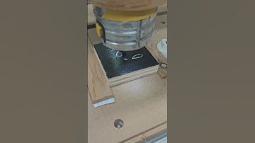 Calligraphy engraving of a Whorling Script "Q". #calligraphy #engraving #cnc #asmr #shorts