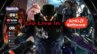 Amd Software كيف تفتح البث في تطبيق /How to become live in the program amd Software screenshot 2