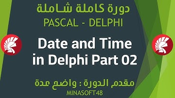 089 PASCAL AND DELPHI TUTORIAL - Date and Time in Delphi  Part02