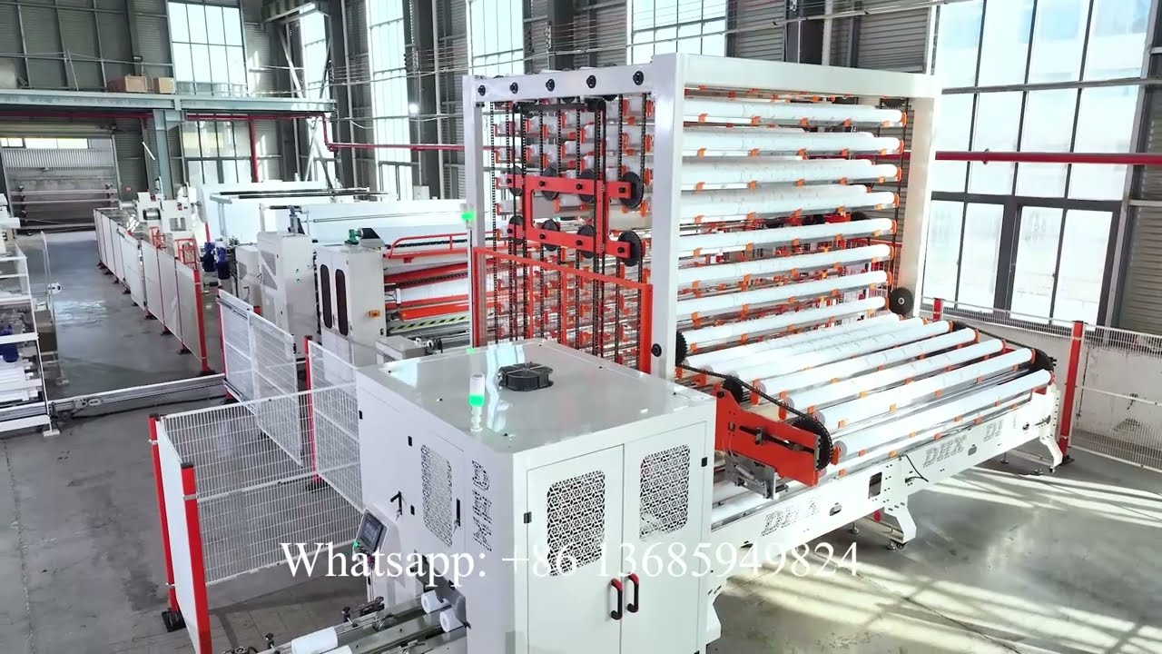 High Speed Automatic Non Stop Glue Lamination Kitchen Towel Toilet Paper Roll Making Machine