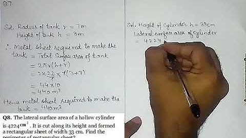 Class 8th Mensuration Ex. 10.3 Q. No. 7, 8 #JKBOSE