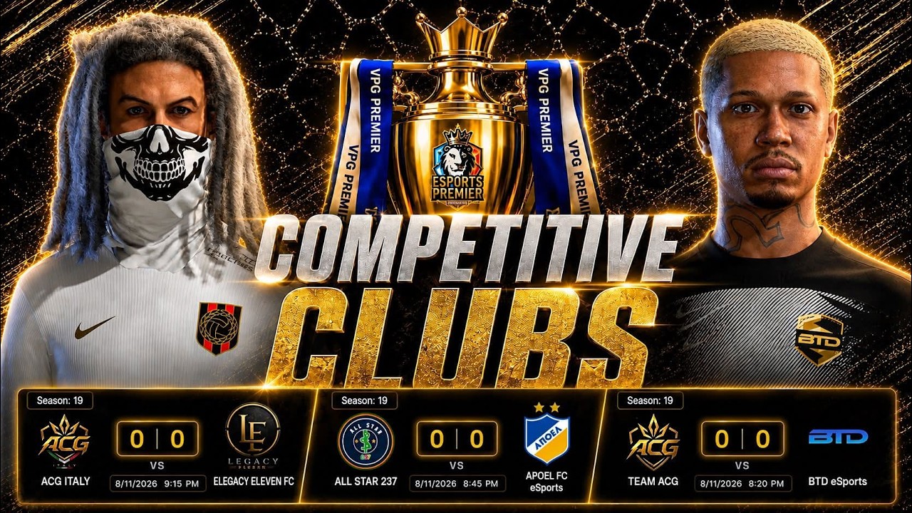 FC26 COMPETITIVE 11V11 | VPG SUMMER SEASON - MATCH DAY 5