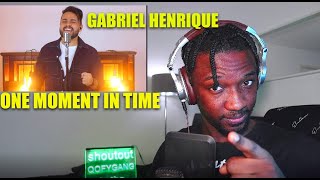 SINGER REACTS To One Moment in Time - Gabriel Henrique (Cover Whitney Houston) (Subtitles)