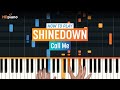 How To Play "Call Me" by Shinedown | HDpiano (Part 1) Piano Tutorial