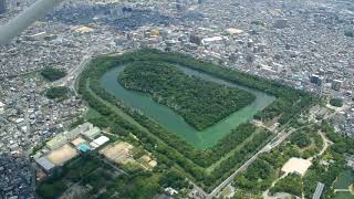 仁徳天皇陵をセスナで空撮 仁徳天皇陵をセスナで空撮