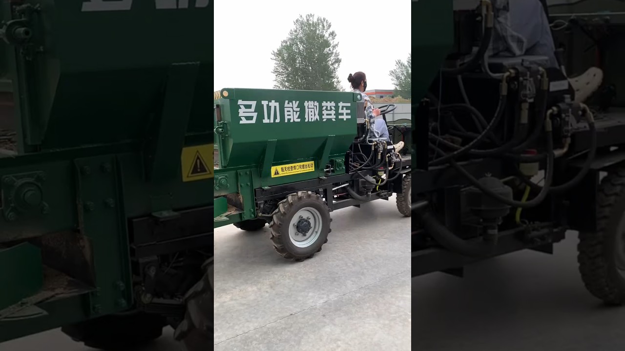 Multifunctional manure spreader, one machine for multiple uses, saving time, effort and labor