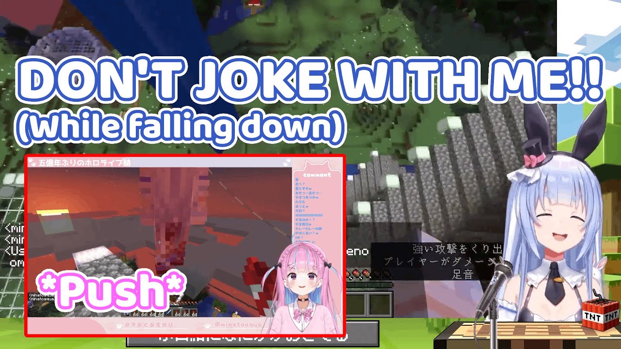 Aqua pranked Pekora and pushed her to death 【Hololive/ENG Sub】