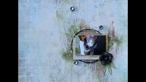 Scrapbook Mixed Media Layout Tutorial - "Allure"