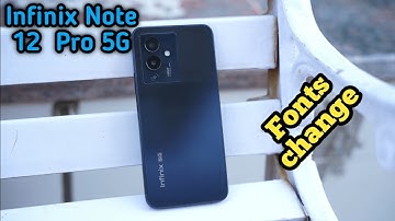 How To Change Font Style In Infinix Note 12 Pro 5G, Infinix Note 12 Pro 5G Mein Font Style Setting