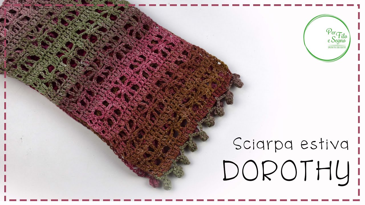 sciarpa estiva uncinetto