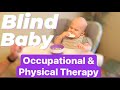 Blind baby eat play learn physical and occupational therapy