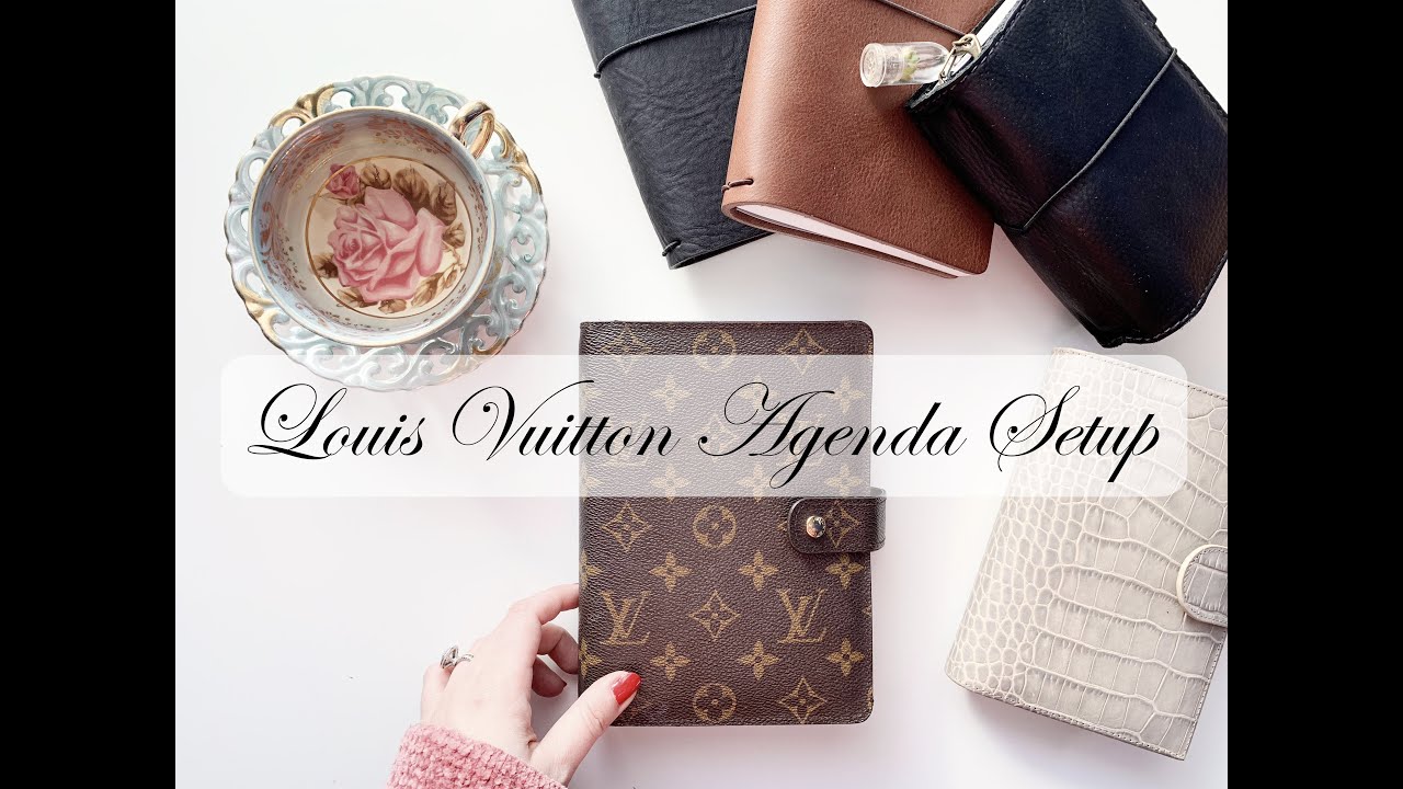Louis Vuitton MM Agenda Setup