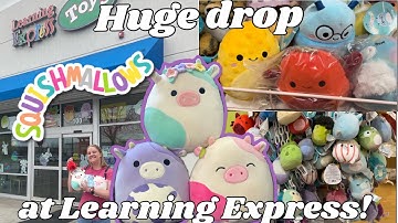 HUGE SQUISHMALLOW DROP AT LEARNING EXPRESS!!! (NEW SQUAD AND COWS! 🐮)