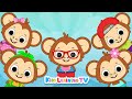 Five little monkeys jumping on the bed  english rhymes  rhymes for preschool children  kids songs