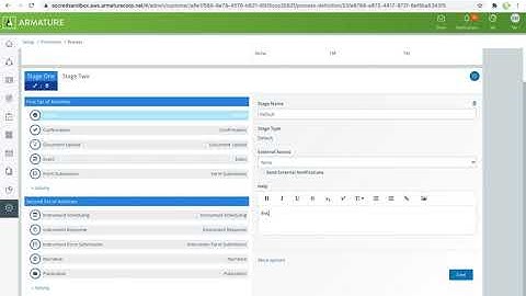 ARMATURE Fabric Processes - Activity Settings | Accreditation & Certification Management Software