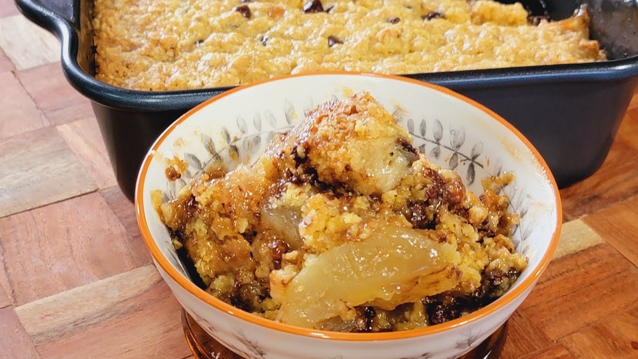 Caramel Apple Oatmeal Cookie Crisp 🍎🍪