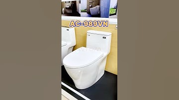 TDM.VN | Review bồn cầu INAX AC-989VN (AC989VN) 1 khối xả nhấn nắp êm bán chạy nhất hiện nay