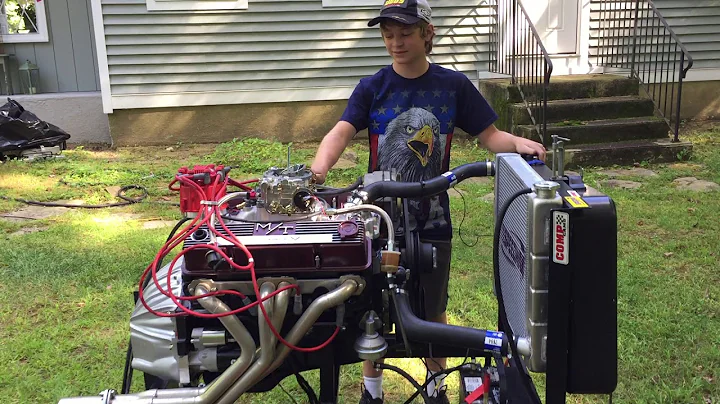 Sam' V8 Shop Firing Up Engine #4 on the Run Stand (Corvette Engine)