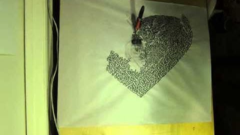 Drawbot heart timelapes