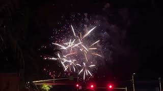 Fourth of July Fireworks on Front Street, Lahaina, Maui, HI. 2022