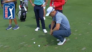 Unique ruling after Rory McIlroy's ball hits Justin Thomas'