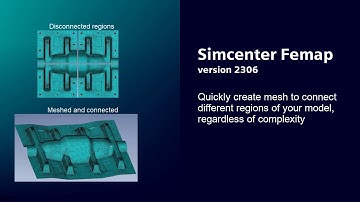 Simcenter Femap - Mesh Region - 2306 New Feature #HowToSimcenterFemap