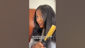 Frizzy stiff synthetic wig?! TRY THIS😱 #shorts #hairhacks